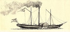  'Carolina', 1818.
                  L’armatore John Allen, un immigrato a Trieste, si
                  aggiudica la privativa della linea per Venezia dando
                  inizio alla prima linea regolare per passeggeri del
                  Mediterraneo.