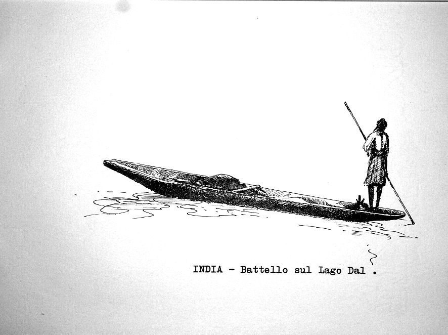 India - battello sul lago Dal