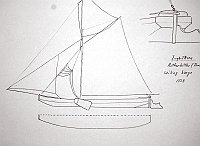  Inghilterra - Rotherhilthe (Yamigi), sailing barge, 1828