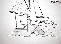  Inghilterra - vecchio tipo di ballast barge del Tamigi e Medway