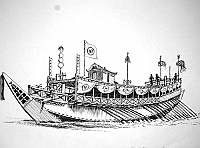  Giappone - antica nave lusoria o da cerimonia