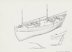 132 Massachussets - 1780-1815 peschereccio Chebacco Boat 