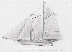 204 Goletta schooner 'America' - 1851 - Coppa delle 100 ghinee 