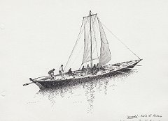 231 Canada - Baia di Hudson - imbarcazione di tipo York a vela 