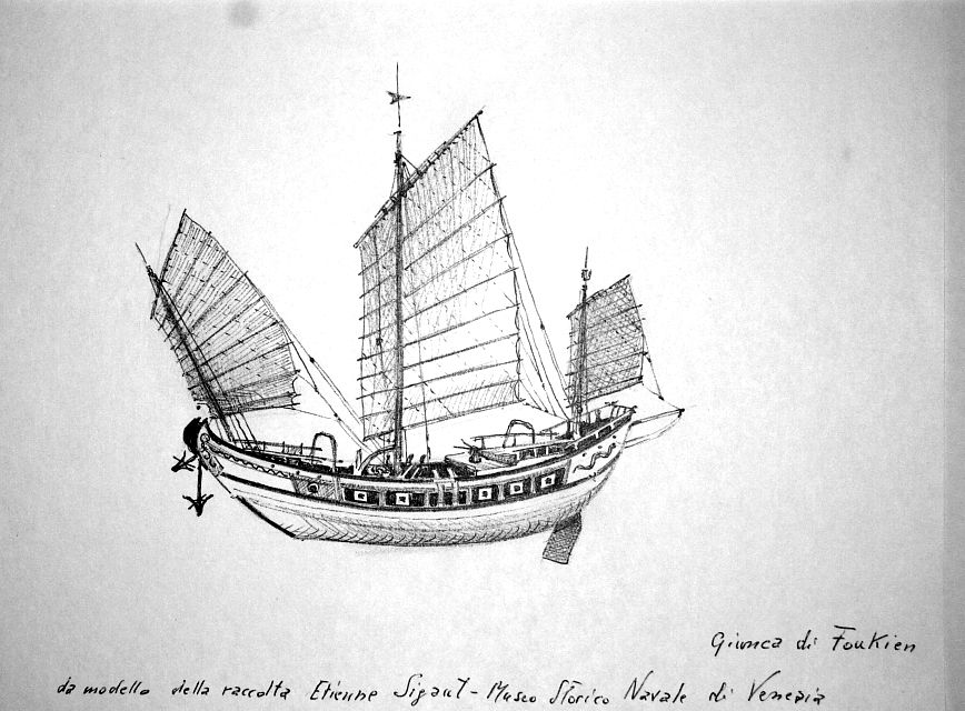 Giunca di Foukien - da modello della raccolta Etienne Sigaut - Museo Storico Navale di Venezia