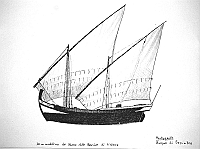  Portogallo - Buque di Sesimbra - da un modellino del Museo della Marina di Lisbona