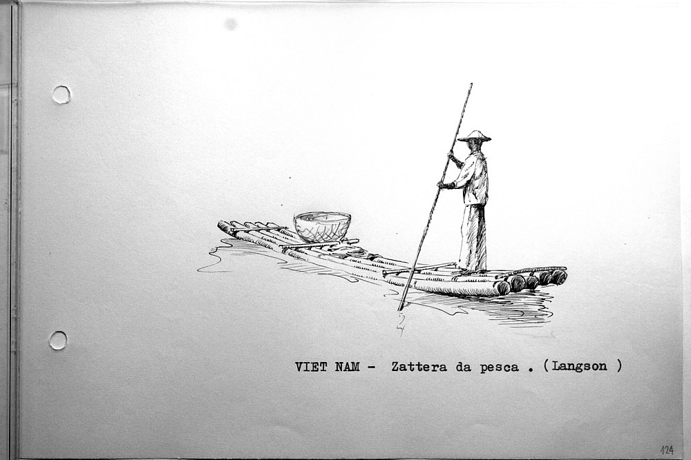Viet-Nam - zattera da pesca. (Langson)