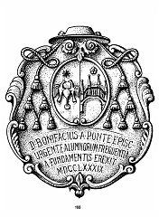  da PONTE (Bonifacio, 1789).Facciata della canonica. Grandi dimensioni.