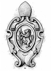  NALDINI (Paolo, 1686-1713).Facciata della canonica. Grandi dimensioni. A destra della scalinata.
