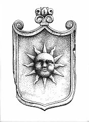  SOLE ornamentale (1516).Porta della Muda. Lato esterno. Medie dimensioni.