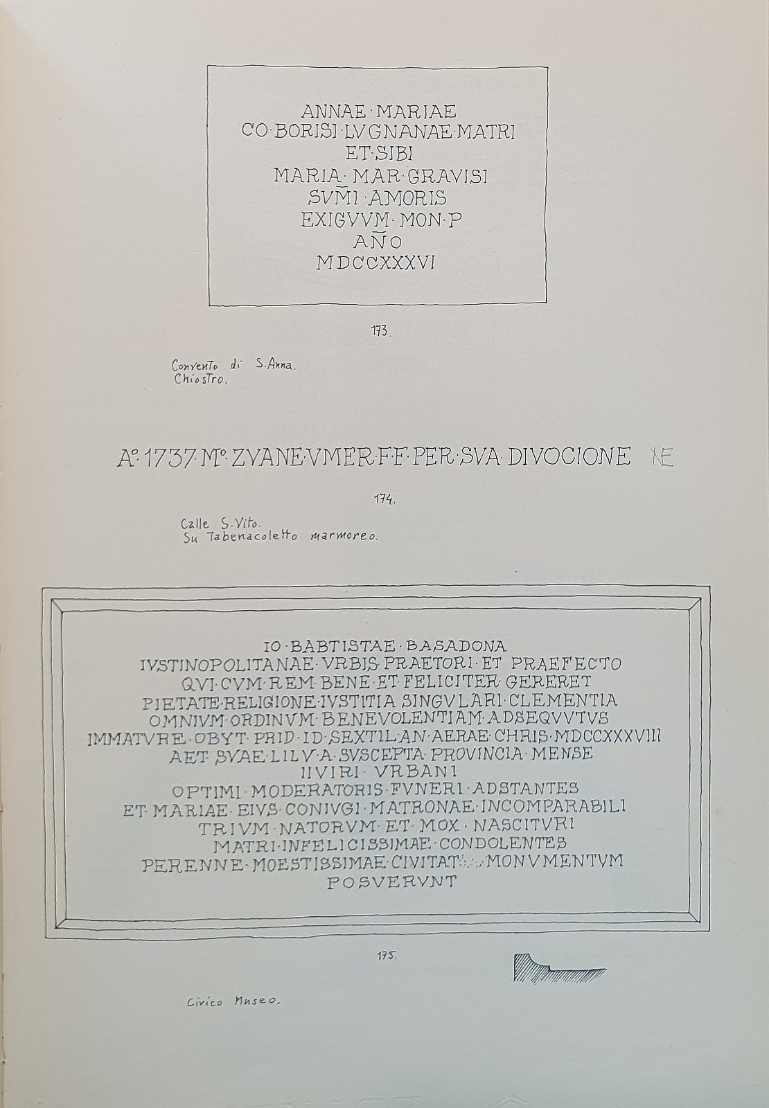 106 Sant'Anna 173 San Vito 174 Civico Museo 175