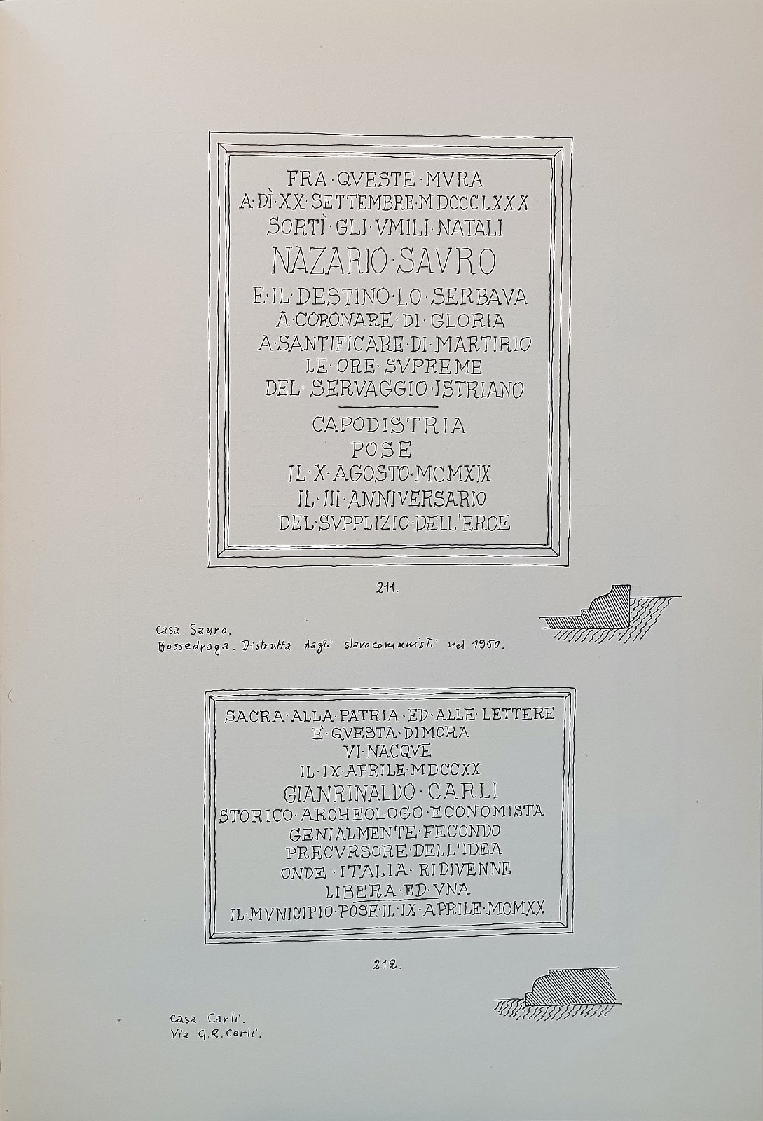128 Casa Sauro 211 Casa Carli 212