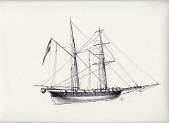 05-Goletta a gabbiale 'Arethusa' - da modello dell'I.R. Arsenale - 1825-30 