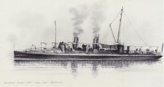 34-Torpedoboot 'Sperber' 1886 - Einbau 1904 - Torpediniera 
