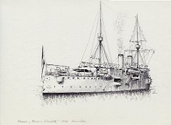36-Kreuzer 'Kaiserin Elisabeth' - 1890 - Incrociatore 