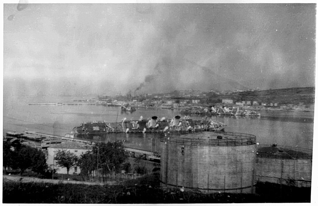 Relitto della Cavour nel vallone di Muggia