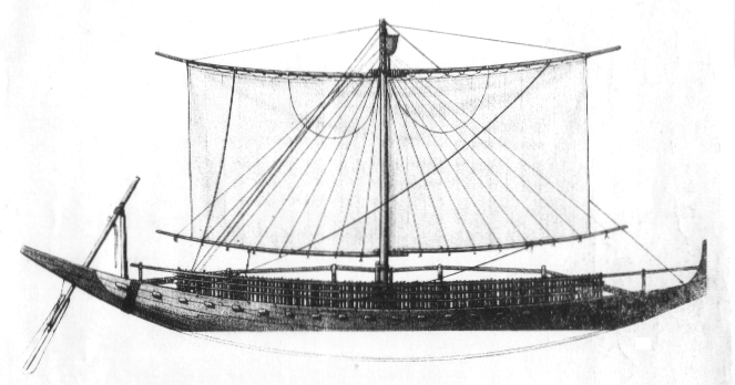 Imbarcazione di secondo ordine del Nuovo Impero ricostruita da Ländström