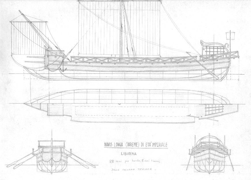 navis longa - ricostruzione grafica