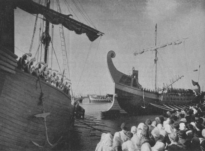 ricostruzione di fantasia per il film "Scipione l'Africano" 1937