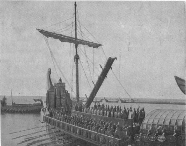ricostruzione di fantasia per il film "Scipione l'Africano" 1937