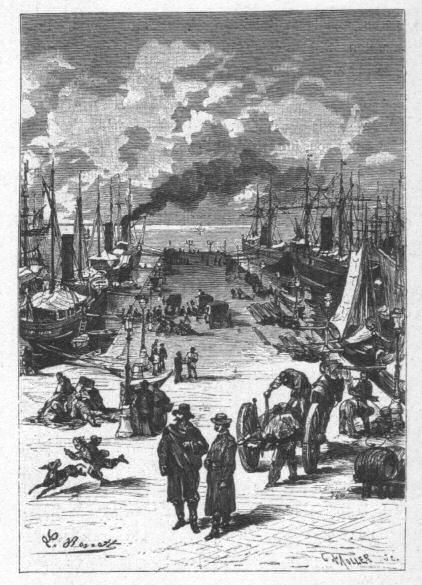 Il Molo San Carlo ora Molo Audace a Trieste