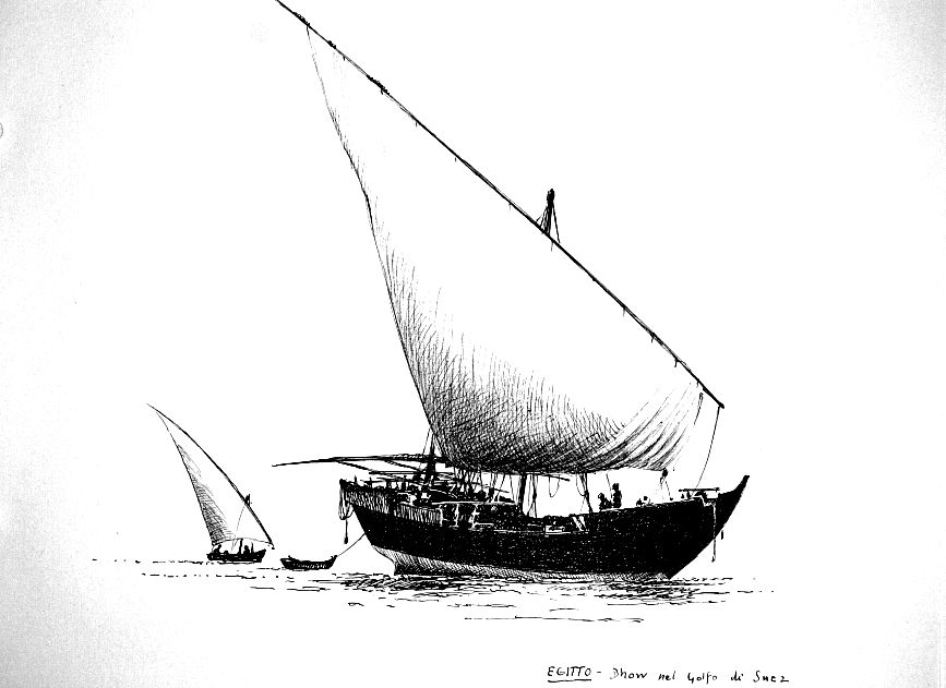 Egitto - dhow del Golfo di Suez