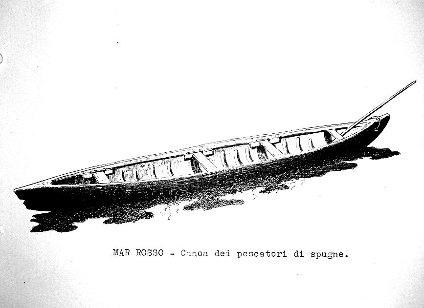 Mar Rosso - canoa dei pescatori di spugne