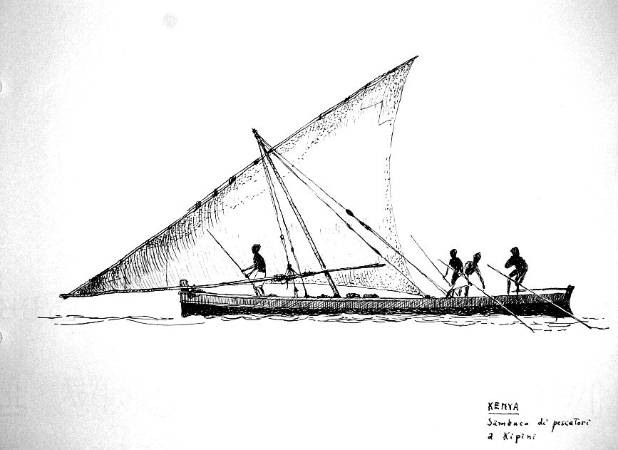 Kenya - sa,buco di pescatori a Kipini
