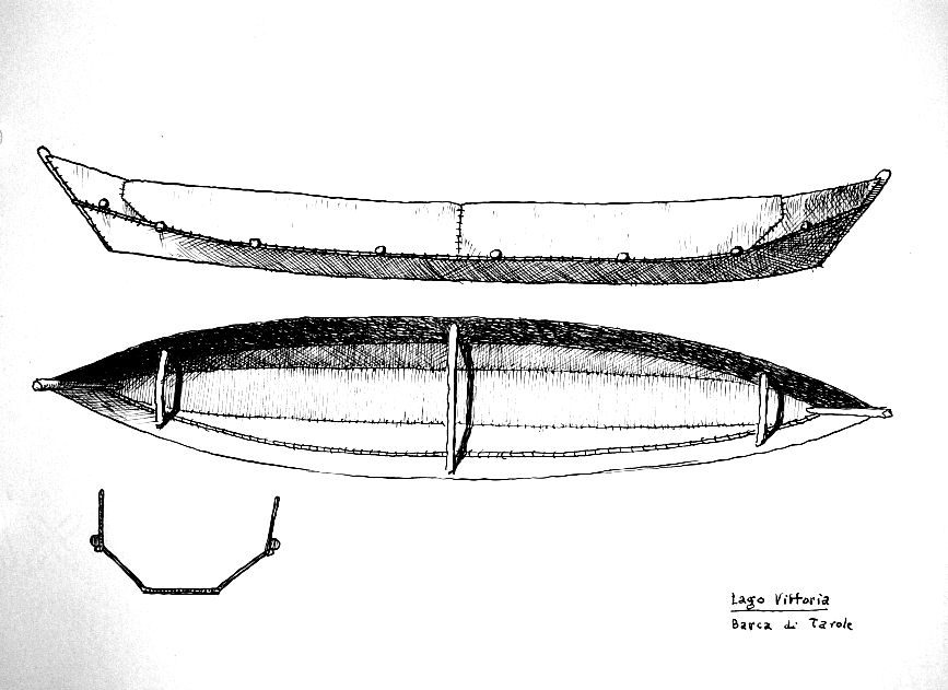 Lago Vittoria - barca di tavole