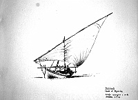  Tunisia - Isola di Djerba - scafo europeo e vela latina