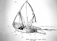  Egitto - nugar, barca da pesca nilotica molto larga