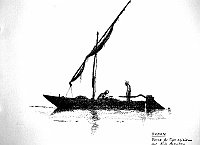  Sudan - barca di tipo egiziano sul Nilo Azzurro