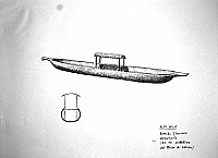 Alto Nilo - battello fluviale monossile (da un modellino del Museo di Latran)