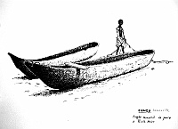  Congo - Brazzaville - piroghe monossili da pesca a Pointe Noire