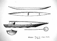  Dahomey (Benin) - piroga del villaggio Lacustre di Ganviè