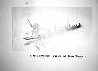  Africa Francese - piroga sul fiume Ubangui