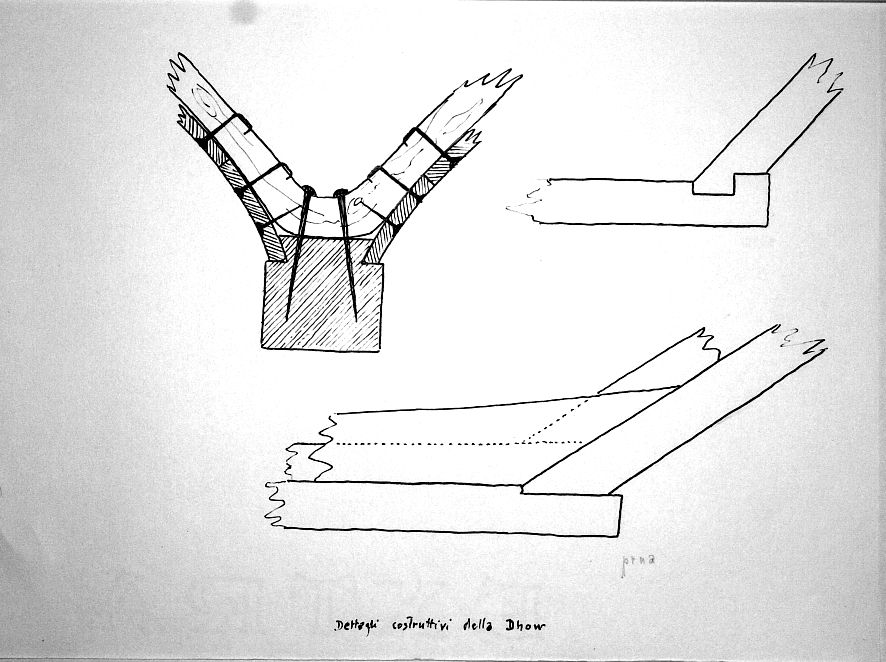 Dettagli costruttivi di dhow