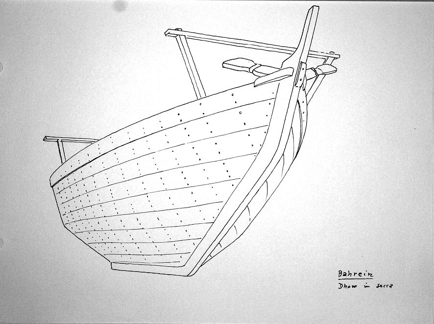 Bahrein - dhow in secca