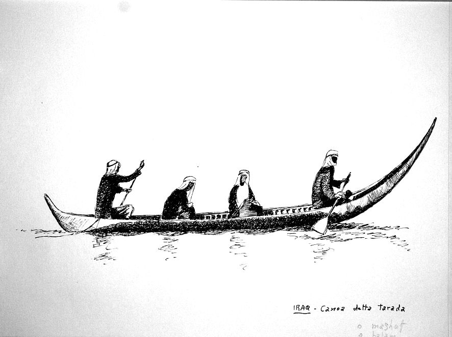 Iraq - canoa detta tarada o mashoof o balam