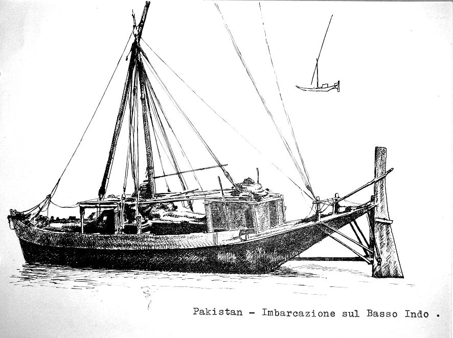Pakistan - imbarcazione sul Basso Indo