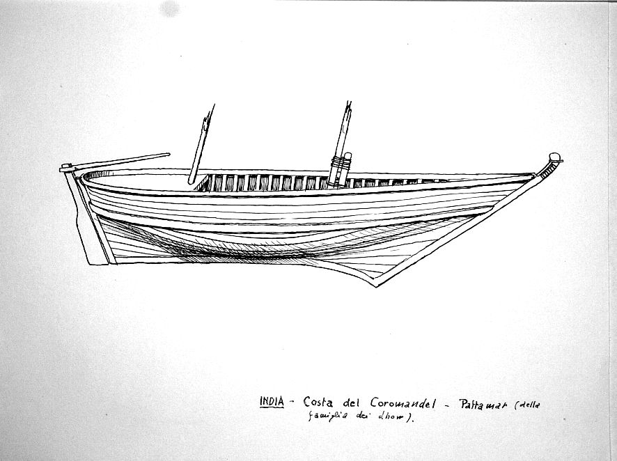 India - costa del Coromandel - pattamar (della famiglia dei dhow)