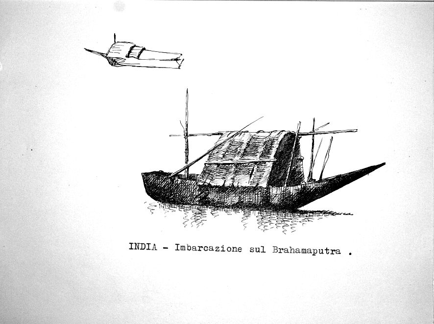 India - imbarcazione sul Brahamaputra