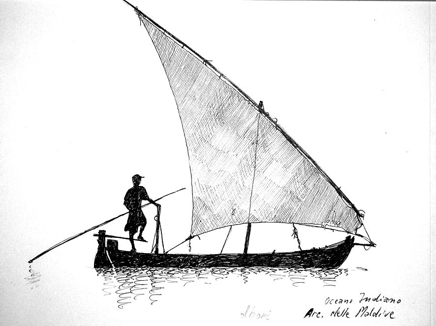 Oceano Indiano - Arcipelago delle Maldive - dhoni