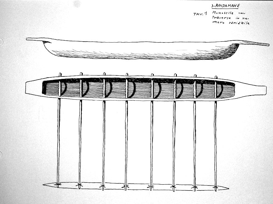 Isole Andamane - monossile con traverse in numero variabile