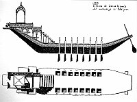  India - schema di barca lusoria del maharaja di Udaipur