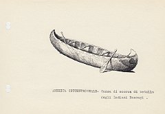 052 Americ Settentrionale - canoa di scorza di betulla degli Indiani Nascagi 