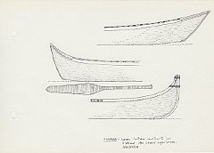 063 Canada - canoe indiane costruite col sistema del kayak esquimese - Atabasca 