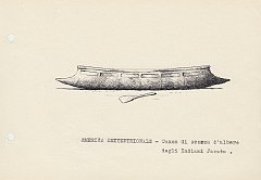077 America Settentrionale - canoa di scorza d'albero degli Indiani Jacuta 