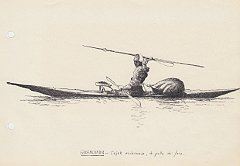 091 Groenlandia - kayak eschimese di pelle di foca 
