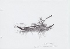 093 Groenlandia - kayak con schermo parariflessi 